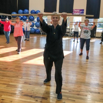 Victoria instructs her Tai-Chi class on Tue & Thu at 9am